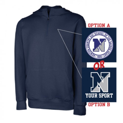 Charles River Men's Performance Quarter Zip Hoodie (Navy)